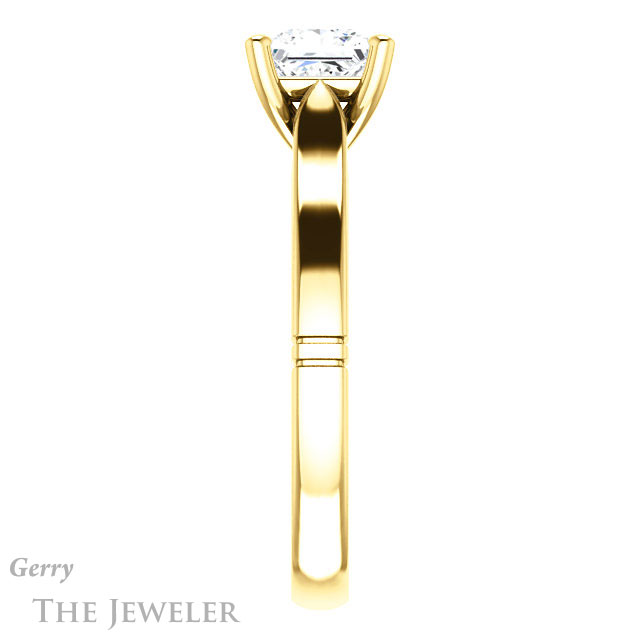 Princess Cut Forever One Moissanite Engagement Ring #GTJ1097-square-fo-y 3 Princess Cut Forever One Moissanite Engagement Ring #GTJ1097-square-fo-y