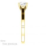 Cushion Cut Forever One Moissanite Engagement Ring #GTJ1099-cushion-fo-y