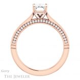 Emerald Cut Forever One Moissanite Engagement Ring #GTJ1099-emerald-fb-r 2 Emerald Cut Forever Brilliant Moissanite Engagement Ring #GTJ1099-emerald-fb-r