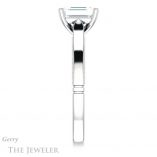 Emerald Cut Forever One Moissanite Engagement Ring #GTJ1099-emerald-fb-w 3 Emerald Cut Forever Brilliant Moissanite Engagement Ring #GTJ1099-emerald-fb-w