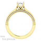 Emerald Cut Forever Brilliant Moissanite Engagement Ring #GTJ1099-emerald-fb-y