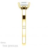 Emerald Cut Forever Brilliant Moissanite Engagement Ring #GTJ1099-emerald-fb-y