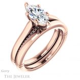 Marquise Cut Forever One Moissanite Engagement Ring #GTJ1099-marquise-fb-r 6 Marquise Cut Forever Brilliant Moissanite Engagement Ring #GTJ1099-marquise-fb-r