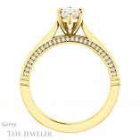 Marquise Cut Forever One Moissanite Engagement Ring #GTJ1099-marquise-fb-y 2 Marquise Cut Forever Brilliant Moissanite Engagement Ring #GTJ1099-marquise-fb-y