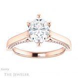 Oval Shaped Forever One Moissanite Engagement Ring #GTJ1099-oval-fo-r 1 Oval Shaped Forever One Moissanite Engagement Ring #GTJ1099-oval-fo-r