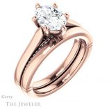 Oval Shaped Forever One Moissanite Engagement Ring #GTJ1099-oval-fo-r 6 Oval Shaped Forever One Moissanite Engagement Ring #GTJ1099-oval-fo-r