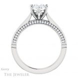 Oval Shaped Forever One Moissanite Engagement Ring #GTJ1099-oval-fo-w 2 Oval Shaped Forever One Moissanite Engagement Ring #GTJ1099-oval-fo-w
