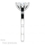 Oval Shaped Forever One Moissanite Engagement Ring #GTJ1099-oval-fo-w 3 Oval Shaped Forever One Moissanite Engagement Ring #GTJ1099-oval-fo-w