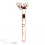 Pear Shaped Forever One Moissanite Engagement Ring #GTJ1099-pear-fb-r 3 Pear Shaped Forever Brilliant Moissanite Engagement Ring #GTJ1099-pear-fb-r