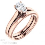 Pear Shaped Forever One Moissanite Engagement Ring #GTJ1099-pear-fb-r 6 Pear Shaped Forever Brilliant Moissanite Engagement Ring #GTJ1099-pear-fb-r