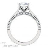 Round Cut Forever One Moissanite Engagement Ring #GTJ1099-round-fo-w 2 Round Cut Forever One Moissanite Engagement Ring #GTJ1099-round-fo-w