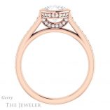 Cushion Cut Forever One Moissanite Engagement Ring #GTJ1100-cushion-fo-r