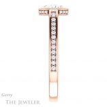 Cushion Cut Forever One Moissanite Engagement Ring #GTJ1100-cushion-fo-r