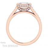 Emerald Cut Forever Brilliant Moissanite Engagement Ring #GTJ1100-emerald-fb-r