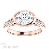 Oval Shaped Forever One Moissanite Engagement Ring #GTJ1100-oval-fo-r 1 Oval Shaped Forever One Moissanite Engagement Ring #GTJ1100-oval-fo-r