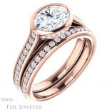 Oval Shaped Forever One Moissanite Engagement Ring #GTJ1100-oval-fo-r 6 Oval Shaped Forever One Moissanite Engagement Ring #GTJ1100-oval-fo-r