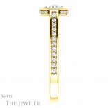 Oval Shaped Forever One Moissanite Engagement Ring #GTJ1100-oval-fo-y