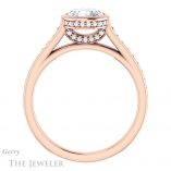 Round Cut Forever One Moissanite Engagement Ring #GTJ1100-round-fo-r 2 Round Cut Forever One Moissanite Engagement Ring #GTJ1100-round-fo-r
