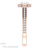 Round Cut Forever One Moissanite Engagement Ring #GTJ1100-round-fo-r 3 Round Cut Forever One Moissanite Engagement Ring #GTJ1100-round-fo-r