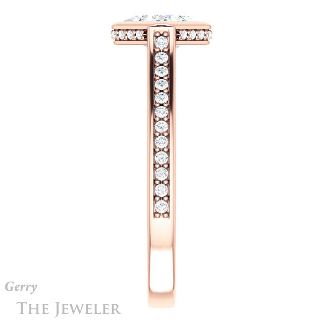 Princess Cut Forever One Moissanite Engagement Ring #GTJ1100-square-fo-r