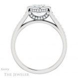 Princess Cut Forever One Moissanite Engagement Ring #GTJ1100-square-fo-w