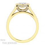 Princess Cut Forever One Moissanite Engagement Ring #GTJ1100-square-fo-y 2 Princess Cut Forever One Moissanite Engagement Ring #GTJ1100-square-fo-y