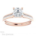 Cushion Cut Forever One Moissanite Engagement Ring #GTJ1104-cushion-fo-r 1 Cushion Cut Forever One Moissanite Engagement Ring #GTJ1104-cushion-fo-r