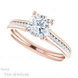 Cushion Cut Forever One Moissanite Engagement Ring #GTJ1104-cushion-fo-r 5 Cushion Cut Forever One Moissanite Engagement Ring #GTJ1104-cushion-fo-r