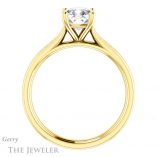 Cushion Cut Forever One Moissanite Engagement Ring #GTJ1104-cushion-fo-y