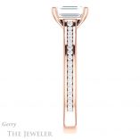 Emerald Cut Forever One Moissanite Engagement Ring #GTJ1104-emerald-fb-r 3 Emerald Cut Forever Brilliant Moissanite Engagement Ring #GTJ1104-emerald-fb-r