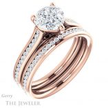 Heart Shaped Forever Brilliant Moissanite Engagement Ring #GTJ1104-heart-fb-r