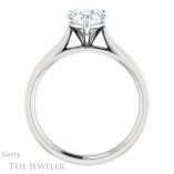 Heart Shaped Forever One Moissanite Engagement Ring #GTJ1104-heart-fb-w 2 Heart Shaped Forever Brilliant Moissanite Engagement Ring #GTJ1104-heart-fb-w