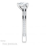 Heart Shaped Forever One Moissanite Engagement Ring #GTJ1104-heart-fb-w 3 Heart Shaped Forever Brilliant Moissanite Engagement Ring #GTJ1104-heart-fb-w