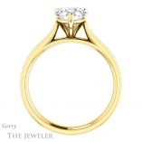 Heart Shaped Forever One Moissanite Engagement Ring #GTJ1104-heart-fb-y 2 Heart Shaped Forever Brilliant Moissanite Engagement Ring #GTJ1104-heart-fb-y