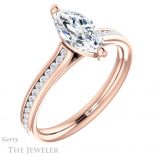 Marquise Cut Forever One Moissanite Engagement Ring #GTJ1104-marquise-fb-r 4 Marquise Cut Forever Brilliant Moissanite Engagement Ring #GTJ1104-marquise-fb-r