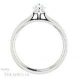 Marquise Cut Forever Brilliant Moissanite Engagement Ring #GTJ1104-marquise-fb-w