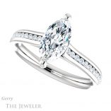 Marquise Cut Forever Brilliant Moissanite Engagement Ring #GTJ1104-marquise-fb-w