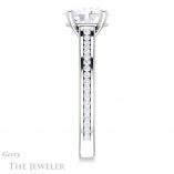 Oval Shaped Forever One Moissanite Engagement Ring #GTJ1104-oval-fo-w