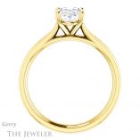 Oval Shaped Forever One Moissanite Engagement Ring #GTJ1104-oval-fo-y 2 Oval Shaped Forever One Moissanite Engagement Ring #GTJ1104-oval-fo-y
