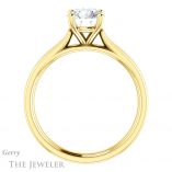 Round Cut Forever One Moissanite Engagement Ring #GTJ1104-round-fo-y 2 Round Cut Forever One Moissanite Engagement Ring #GTJ1104-round-fo-y