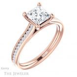 Princess Cut Forever One Moissanite Engagement Ring #GTJ1104-square-fo-r