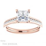 Princess Cut Forever One Moissanite Engagement Ring #GTJ1104-square-fo-r