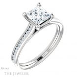 Princess Cut Forever One Moissanite Engagement Ring #GTJ1104-square-fo-w