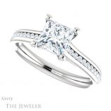 Princess Cut Forever One Moissanite Engagement Ring #GTJ1104-square-fo-w