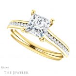 Princess Cut Forever One Moissanite Engagement Ring #GTJ1104-square-fo-y