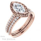 Marquise Cut Forever One Moissanite Engagement Ring #GTJ1111-marquise-fb-r 6 Marquise Cut Forever Brilliant Moissanite Engagement Ring #GTJ1111-marquise-fb-r