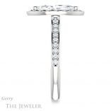 Marquise Cut Forever One Moissanite Engagement Ring #GTJ1111-marquise-fb-w 3 Marquise Cut Forever Brilliant Moissanite Engagement Ring #GTJ1111-marquise-fb-w