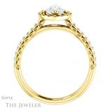Marquise Cut Forever Brilliant Moissanite Engagement Ring #GTJ1111-marquise-fb-y