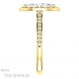 Marquise Cut Forever Brilliant Moissanite Engagement Ring #GTJ1111-marquise-fb-y
