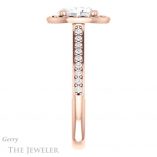 14k Rose Gold Oval Cut Engagement Ring Setting #GTJ1111-oval-r